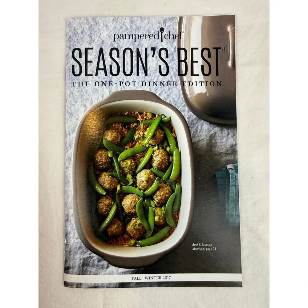 Pampered Chef‎ Recipe Book Lot Season's Best Soups Stews Chilis 5 Books Total